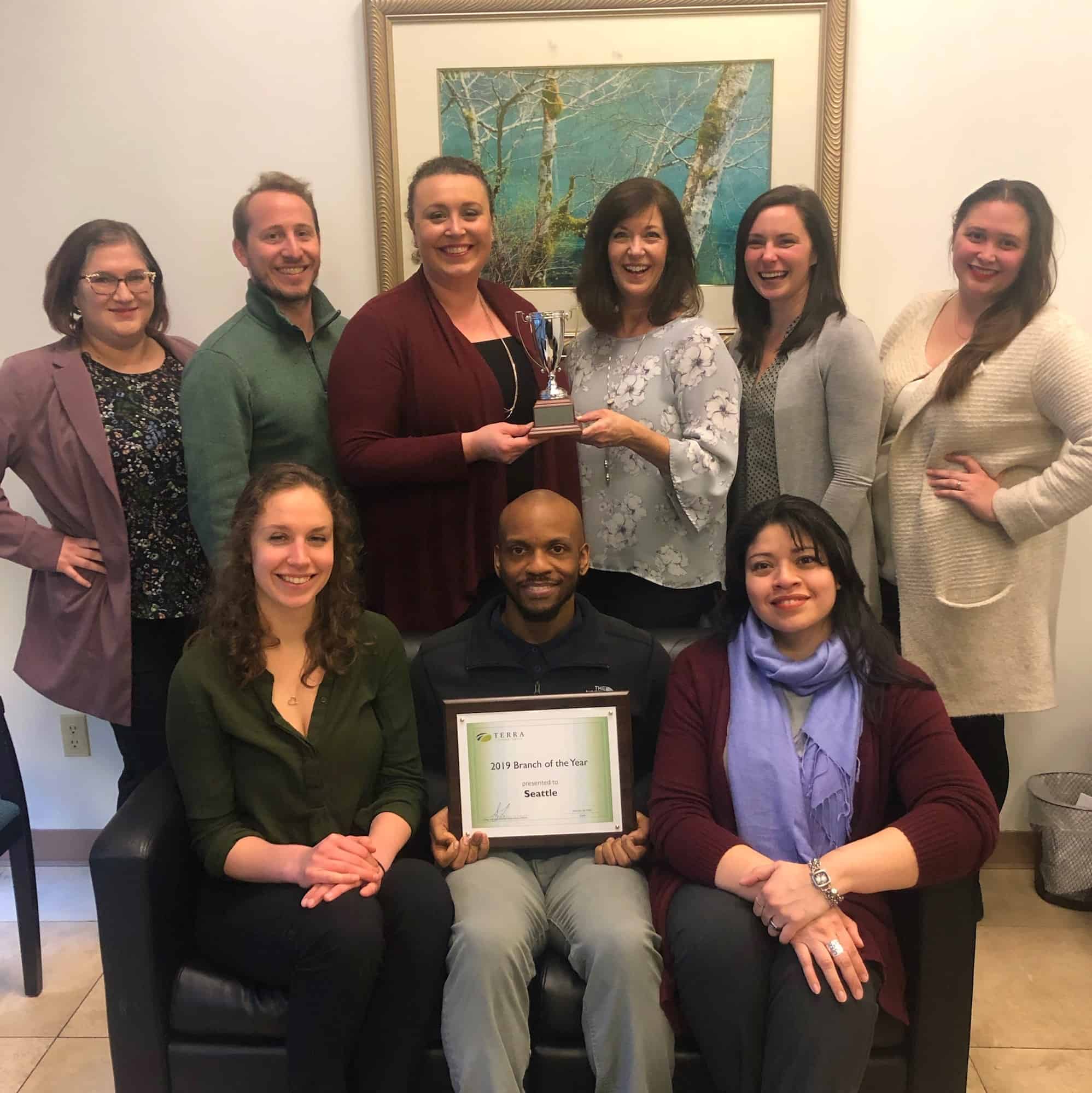 TERRA Names Seattle Office “Branch of the Quarter” AND “Branch of the Year”