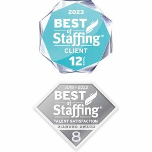Best of Staffing Client Diamond Award and Best of Staffing Talent Diamond Award