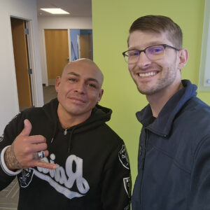 Photo of Raider Cruz and TERRA Recruiter, Alex Palmer
